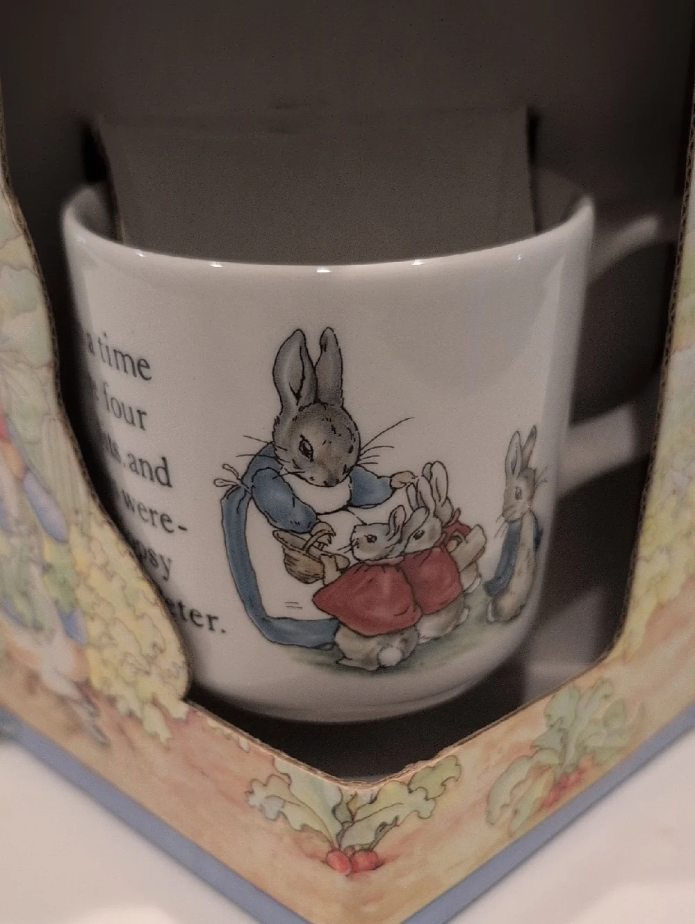 Wedgwood Peter Rabbit Collectible Nursery 3 Piece Porcelain Set Original Box Vtg